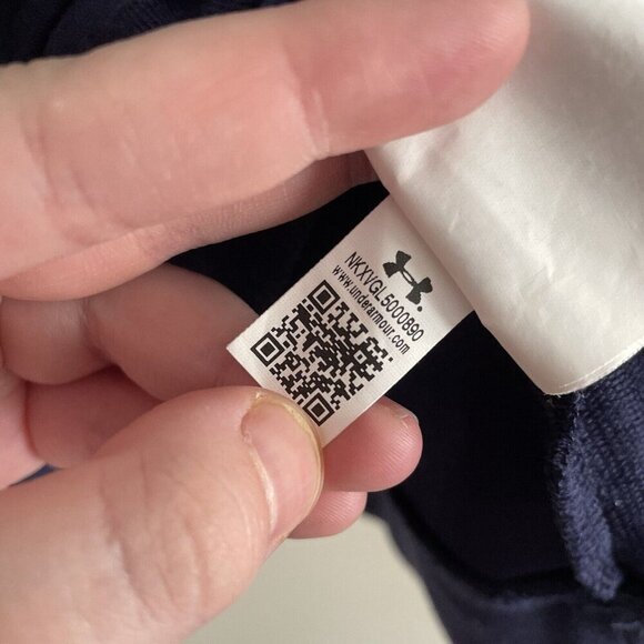 Under Armour Notre Dame Hockey Women SZ XS Navy Blue Hooded L/S Pocketed T-Shirt - Picture 8 of 10